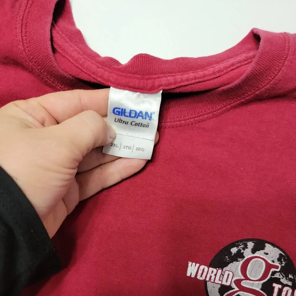 Garth Brooks Trisha Yearwood World Tour Bok Center T-Shirt Men XXL Gildan Cotton